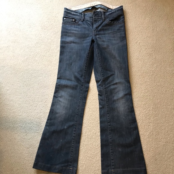 Elie Tahari Adena Tailored Flare Jeans - Picture 2 of 9